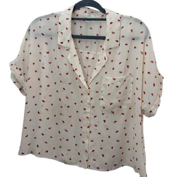 Abound Watermelon Button Up Shirt Novelty Print Size M - Picture 1 of 9
